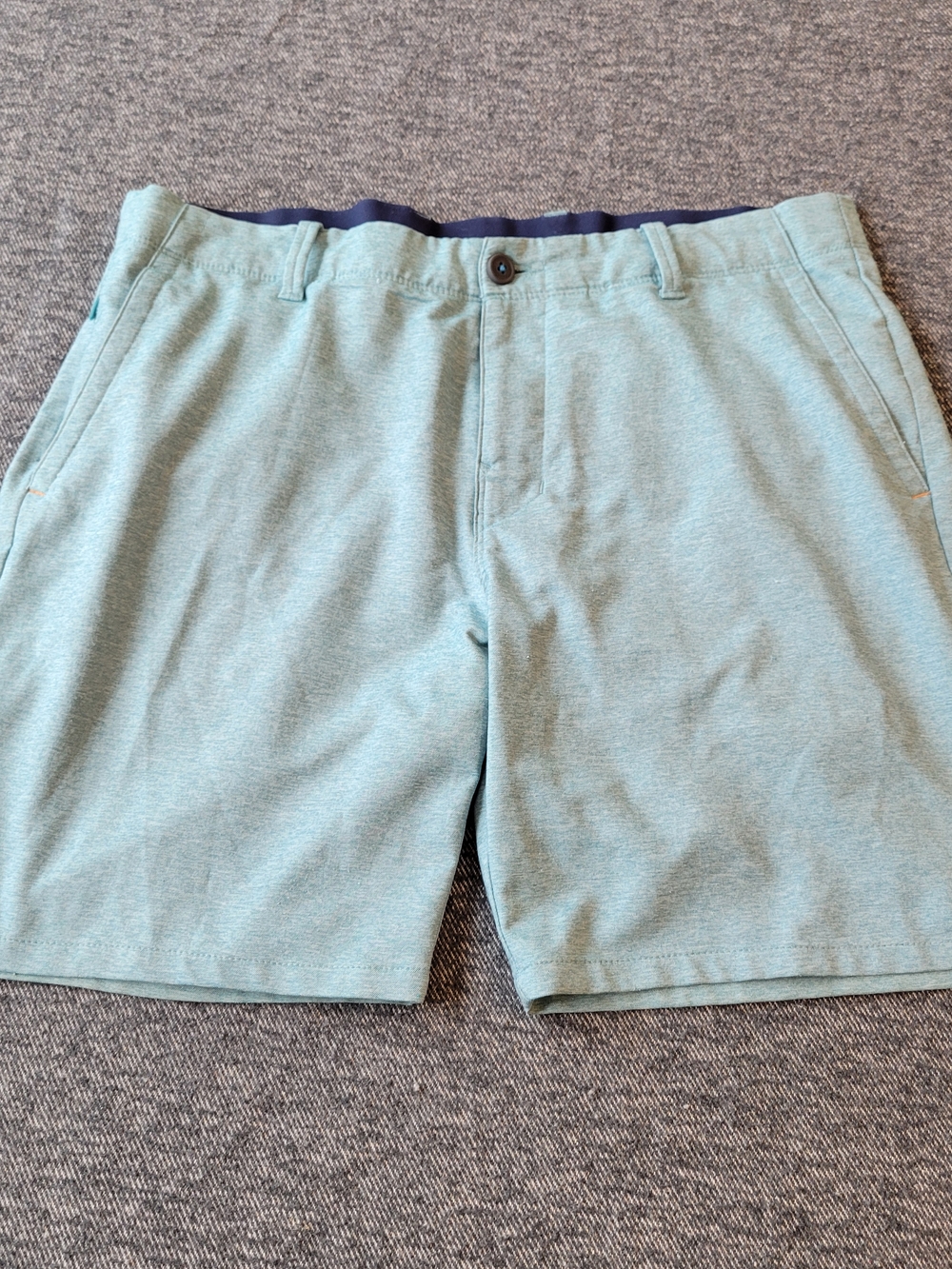 Tommy Bahama Shorts Men’s 35 Teal On Par IslandZone Heathered Golf Performance